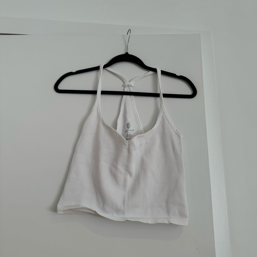 Free people white tank top